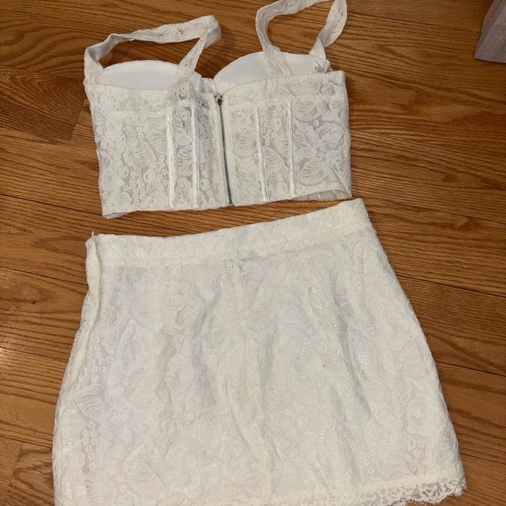 Aqua Ivory Lace Set - Picture 10 of 13